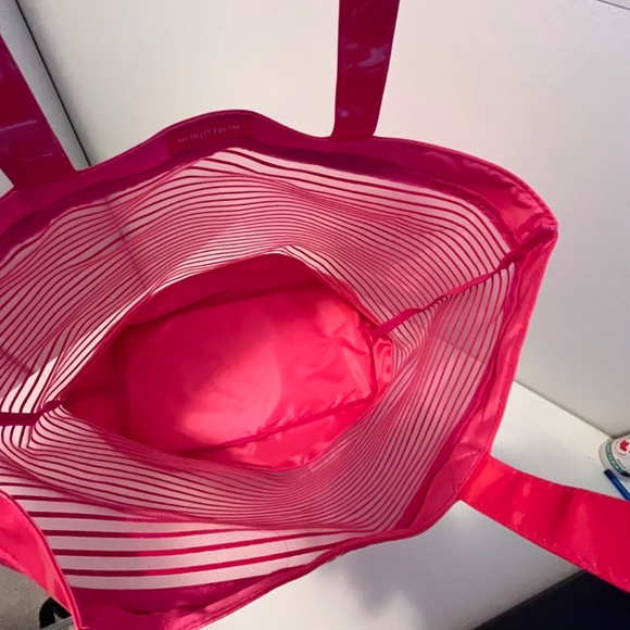 NORDSTROM Pink Shoulder Tote Big Summer Bag - Picture 7 of 9